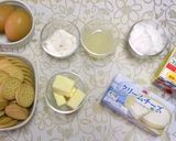 A picture of step 1 of Rich Cheesecake.