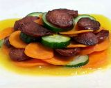 A picture of step 8 of Italian Sausage Salad With Pomegranate.