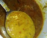 A picture of step 2 of Daal chawal with cutlus.