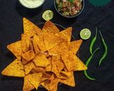 A picture of step 12 of Homemade Doritos Chips With Cheese Sauce & Salsa.