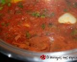 A picture of step 3 of Aromatic Soutzoukakia.