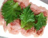 A picture of step 2 of Chicken Tender Rolls with Plum and Shiso in the Microwave.