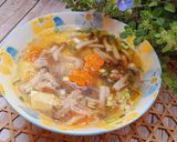 Hình bước làm 2 của món Canh gà nấu súp nấm