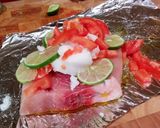 A picture of step 3 of Grilled Swordfish with coconut oil.