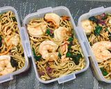 รูปขั้นตอนการทำที่ 3 ของ กุ้งอบยากิโซบะ