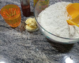 A picture of step 1 of Chapati and veggie egg sauce.