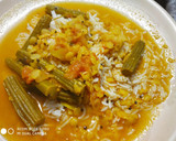 A picture of step 5 of Drumstick dal with rice.