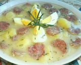 Zurek (fehérkolbászos, rozskovászos lengyel leves)🍜 recept fázis 21 fotója