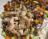 A picture of step 8 of Chicken and Vegetable Fried Rice.