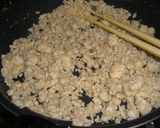 A picture of step 4 of Soboro Rice Bowl with Ground Chicken and Okara.