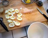 A picture of step 2 of Stuffed eggs.