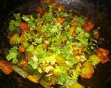 A picture of step 11 of #Ramadan.. Bhindi tometo de pyaza.