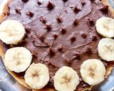 A picture of step 4 of Banana Nutella tart.