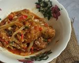 Gambar langkah 4 resipi Ayam Goreng Sambal Berapi.