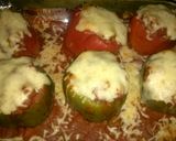 A picture of step 10 of Stuffed Peppers with Beef and Rice.