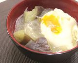 A picture of step 4 of Hearty Eggplant and Harusame Bean Noodle Miso Soup.
