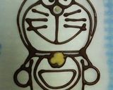 A picture of step 3 of Character Made With Chocolate (Doraemon).