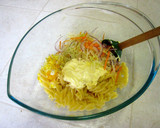 A picture of step 3 of Macaroni Salad with Julienned Cabbage.