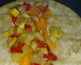 A picture of step 5 of Iz's Summer Squash Enchiladas.
