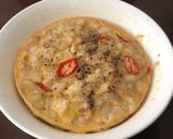 Hình bước làm 3 của món Mắm cá thu chưng thịt trứng