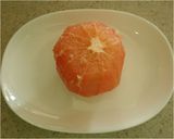 A picture of step 3 of Grapefruit and Avocado Wrapped In Cured Ham.