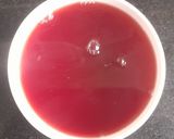 A picture of step 3 of Hibiscus flower tea.