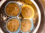 Muffin chuối hấp và nướng bước làm 3 hình