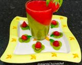 A picture of step 3 of Strawberry Kiwi Mojito.