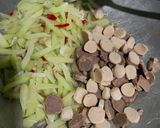 Foto langkah ke 4 dari resep 422. Tumis Labu Siam Bakso.