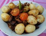 Foto langkah ke 3 dari resep Orek ati telur puyuh.
