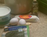 A picture of step 1 of Spinach-Goat Cheese Quick Bread.
