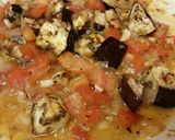 A picture of step 4 of Pasta Alla Norma.