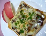 A picture of step 2 of Baked Curry Toast.