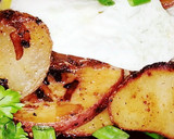 A picture of step 8 of Mike's 3 Onion 2 Potato Side.