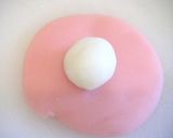 A picture of step 6 of Basic Nerikiri (Bean Paste and Rice Dough).