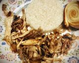 Foto del paso 9 de la receta: Pollo con setas y bambú con pan chino y arroz carnaroli
