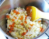 A picture of step 2 of Clam Chowder with Scallops.
