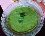 A picture of step 2 of Sandwich chutney.
