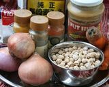 A picture of step 1 of Macrobiotic Style Chana Masala.