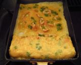 A picture of step 3 of Rolled Omelettes with Chikuwa Fish Cakes and Green Onion for Lunchboxes.
