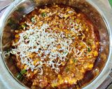 A picture of step 5 of Paneer bhurji and paratha.