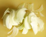 A picture of step 2 of Stir Fried Udon Noodles with Melting Cheese and Fluffy Eggs.
