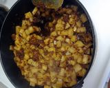 A picture of step 2 of Papas con Chorizo. (potatoes with chorizo).