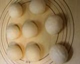 A picture of step 2 of Cornets From a Bread Machine With Lots of Egg Salad Filling.