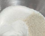 A picture of step 1 of Khasta(meethi tikya).