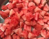 A picture of step 1 of Watermelon Juice.