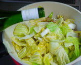 A picture of step 4 of Simmered Spring Cabbage and Spring Onions with Mustard Cream.