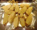 A picture of step 5 of Oregano Greek Lemon Potatoes.