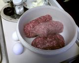 A picture of step 3 of Stuffed Green Mangoes.