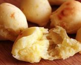 A picture of step 8 of Double Cheese Rice Flour and Potato Fritters in a Frying Pan.